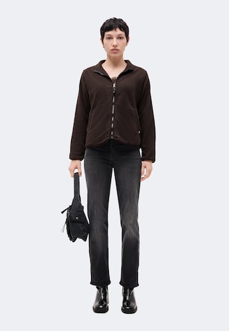 ZABAIONE Fleece jas 'Sa44lly' in Bruin