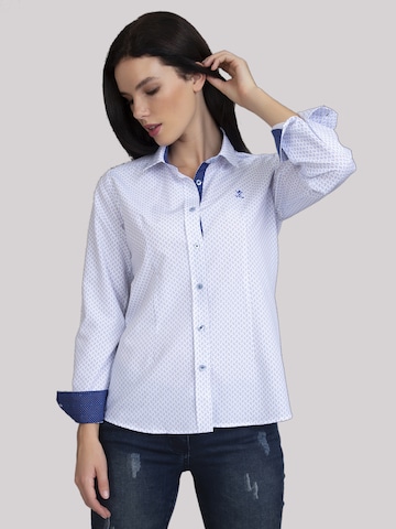 Sir Raymond Tailor Blouse 'Pure' in Blue: front