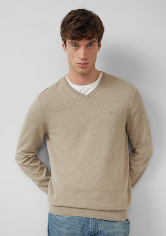 s.Oliver Trui in Beige: voorkant