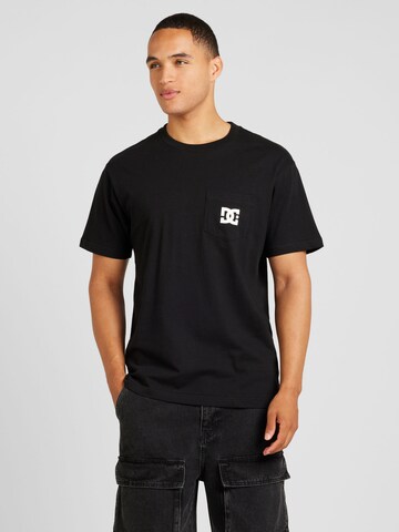 T-Shirt DC Shoes en noir : devant