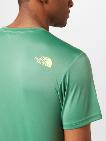THE NORTH FACE Regular fit Функционална тениска 'REAXION' в зелено