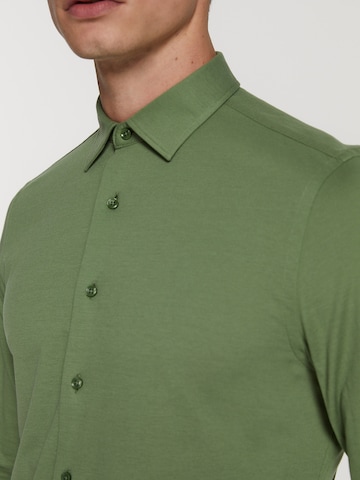 Shiwi Slim fit Overhemd 'Pablo' in Groen