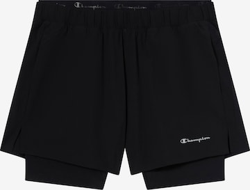 Champion Authentic Athletic Apparel Regular Urheiluhousut värissä musta: etupuoli