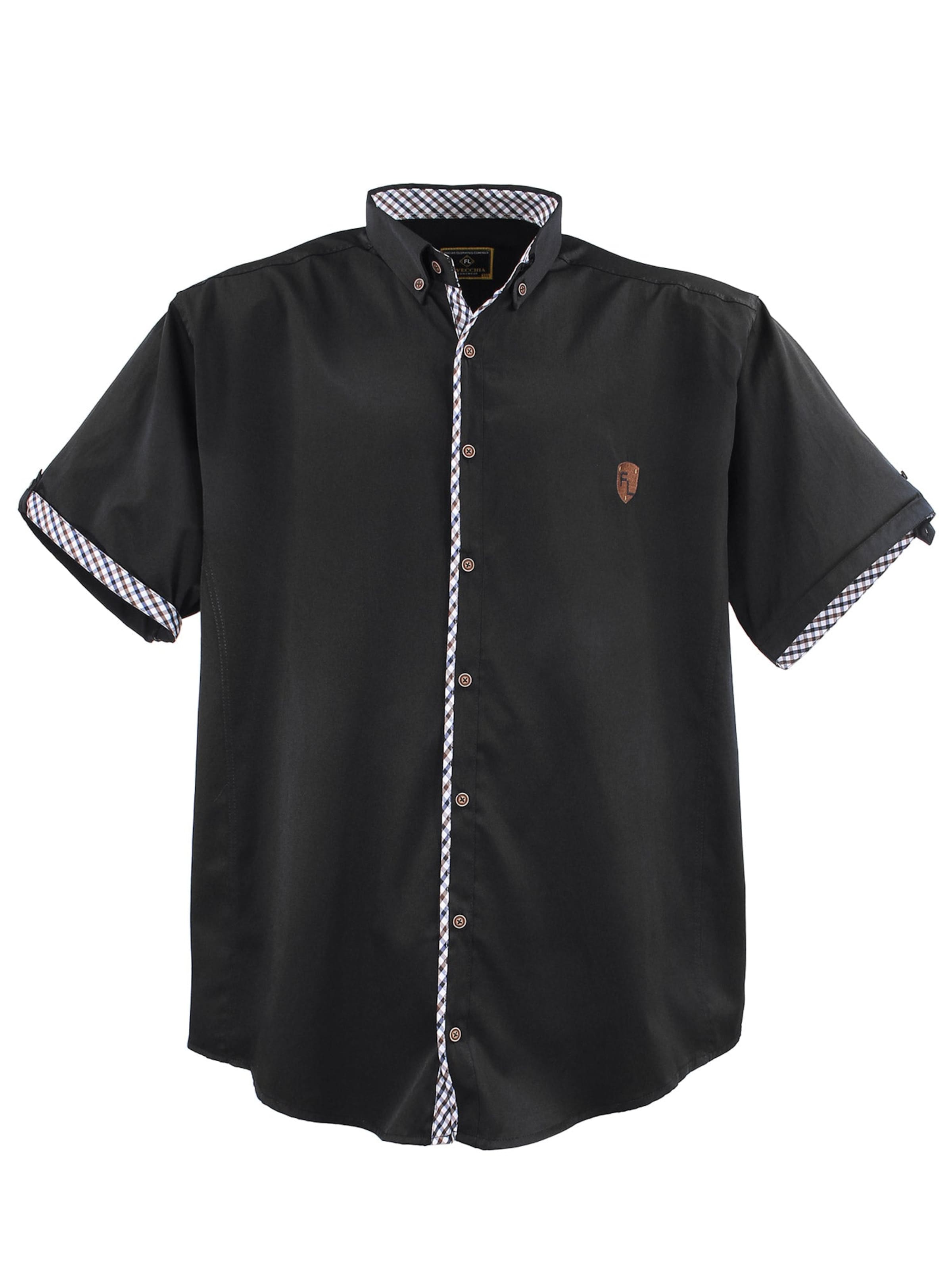 Lavecchia Comfort Fit Hemd '9003A'‌‌‌‌‌‌‌ in Schwarz: Vorderseite