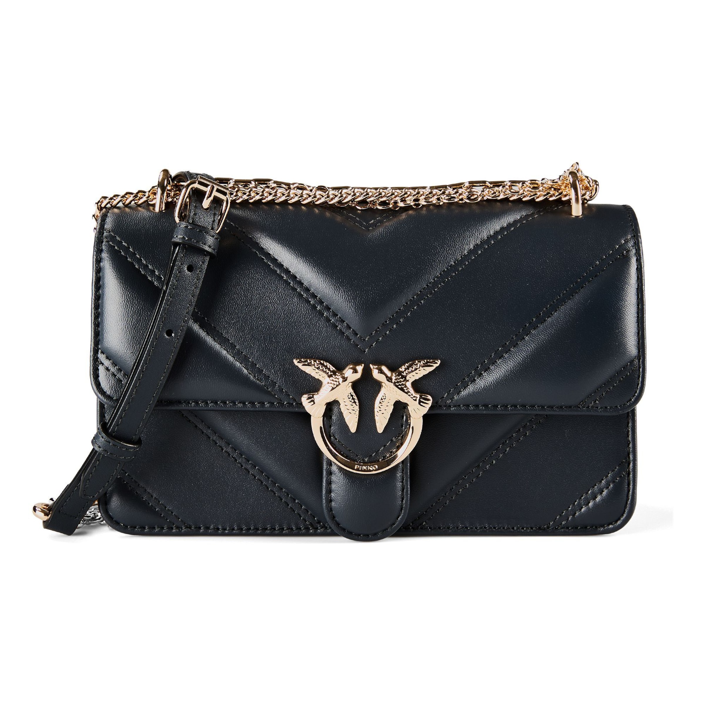 Borsa a tracolla 'Love One Mini' di PINKO in nero: frontale