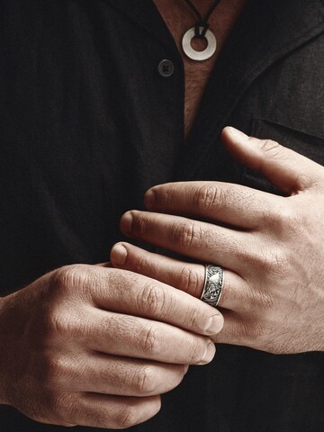 REYTEL Ring 'MONEY GRABBING FISH'‌‌‌‌‌ in Silber