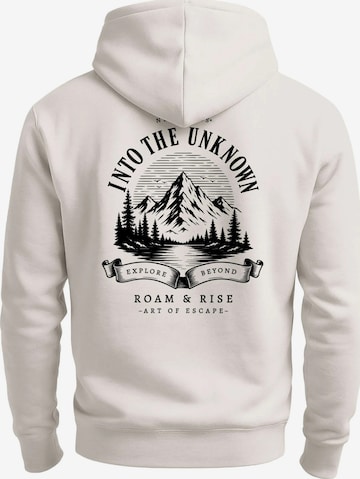 Neverless Sweatshirt 'Into the Unknown' in Beige: front