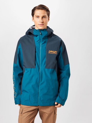 OAKLEY Regular fit Outdoor jacket in Blue: front