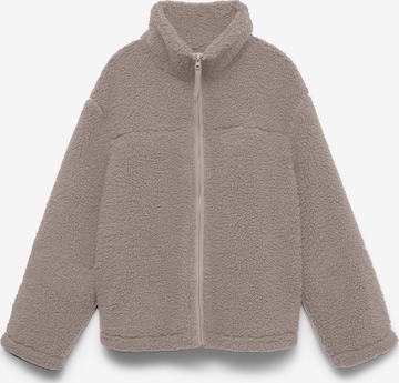 VERO MODA Fleecejacke 'VMKARLA' in Grau: Vorderseite