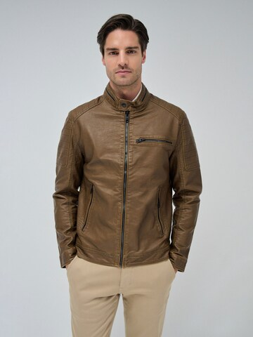 Salsa Jeans Tussenjas in Bruin: voorkant
