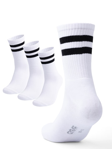 Chaussettes 'Chaussettes rembourrées en coton égyptien' GYRAFF en blanc : devant