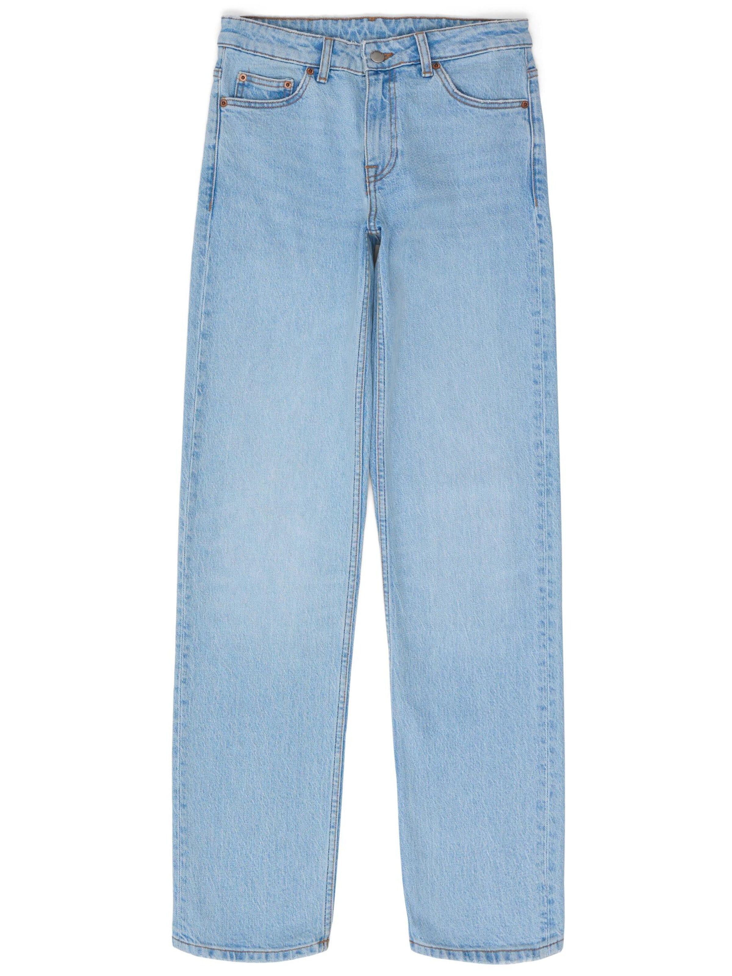 Dr. Denim Jeans 'Drdenimarch Mid Straight' in Blauw: voorkant
