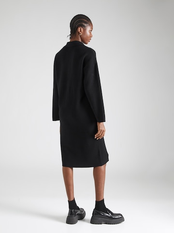 Monki Pletena obleka | črna barva