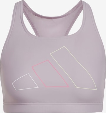 ADIDAS PERFORMANCE Athletic Bikini Top in Purple: front