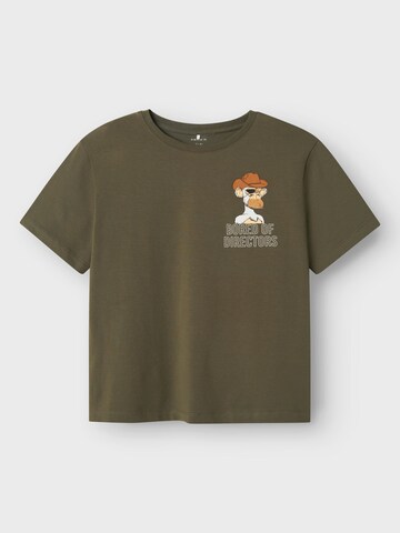 NAME IT Shirt 'Bored' in Green