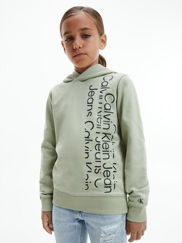 Calvin Klein Jeans Sweatshirt in Green: front