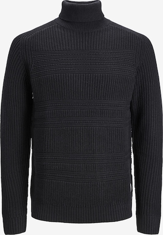 JACK & JONES Sweater 'DAVIS' in Black: front