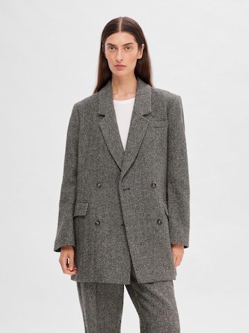 Blazer 'HERA' di SELECTED FEMME in grigio: frontale