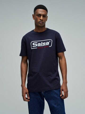 Salsa Jeans Shirt in Blauw: voorkant