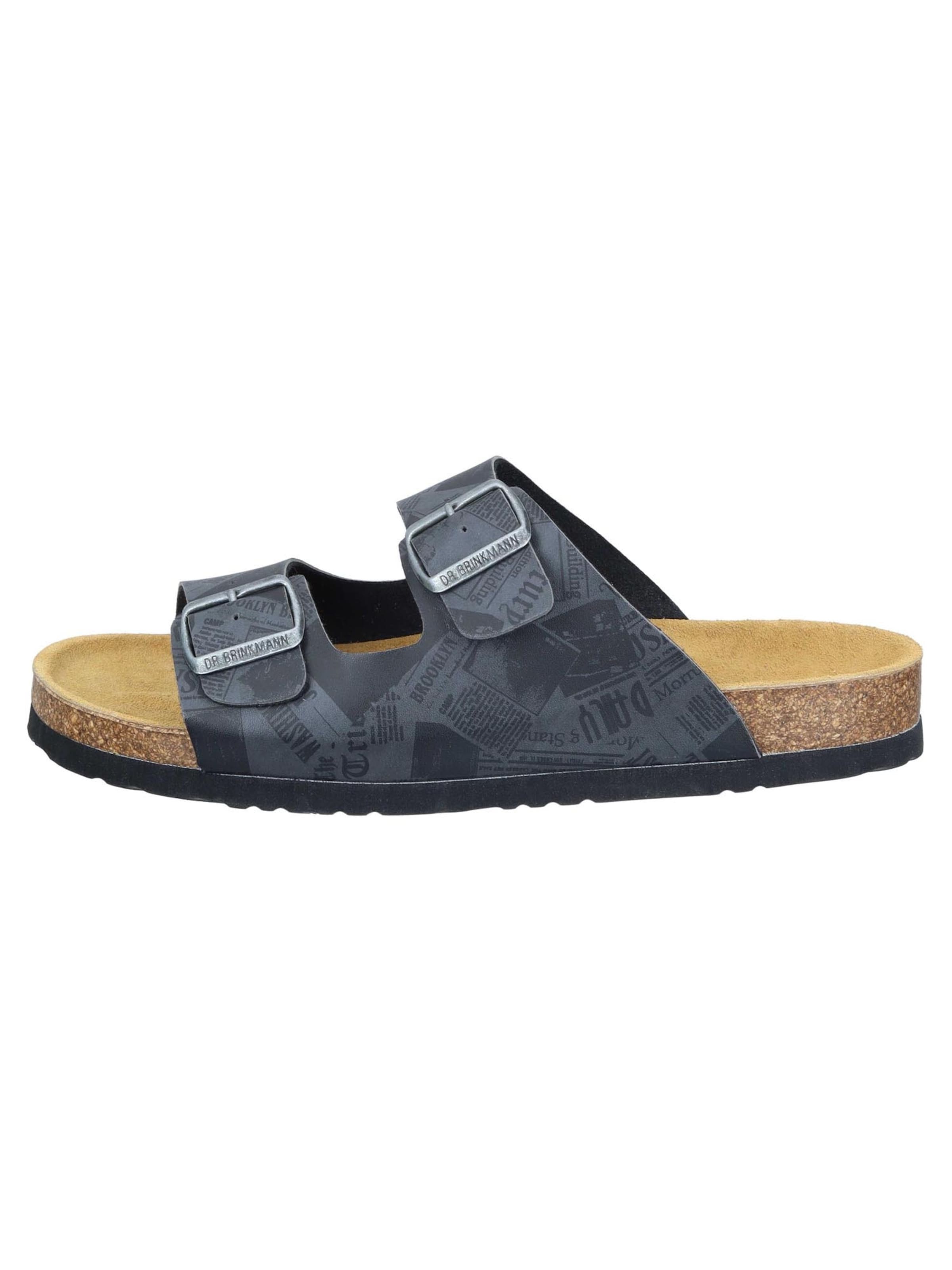 DR. BRINKMANN Mules 'Bonillo' in Grey: front
