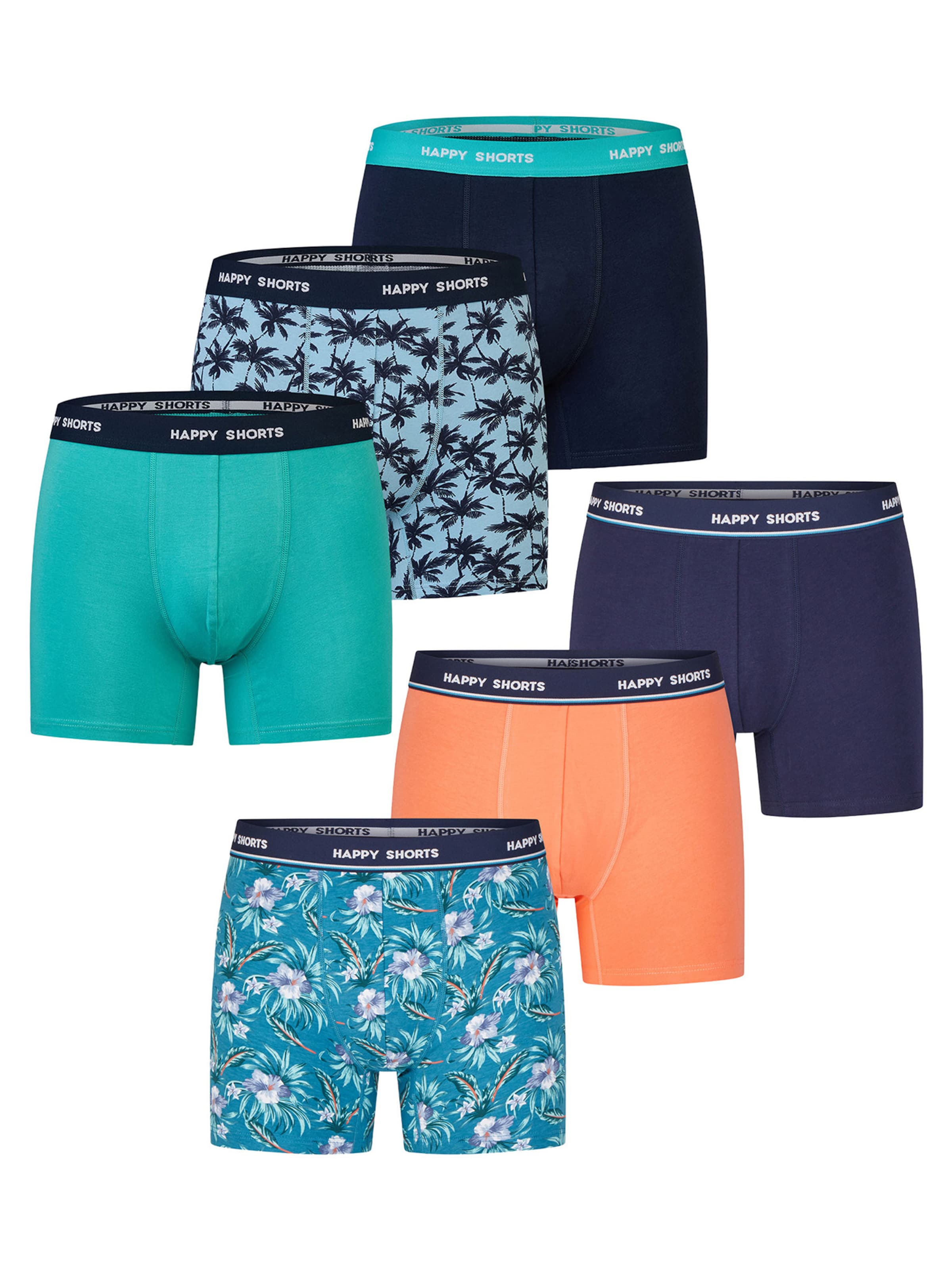 Happy Shorts - Boxers ' Tropic-Prints ' em mistura de cores: frente