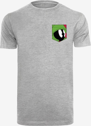 T-Shirt 'Looney Tunes Marvin The Martian Face' F4NT4STIC en gris : devant