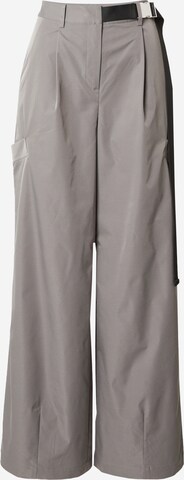 millane Wide leg Pleat-Front Pants 'Kaja' in Grey: front