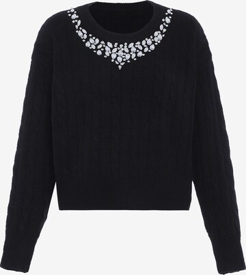 Pull-over faina en noir : devant