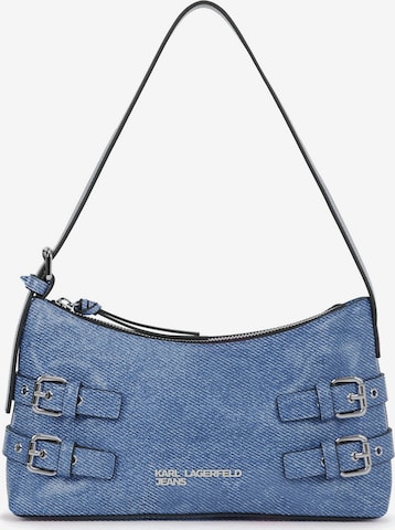 KARL LAGERFELD JEANS Olkalaukku värissä sininen: etupuoli