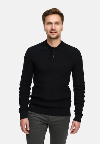 JEFF Sweater 'JFTristan' in Black: front