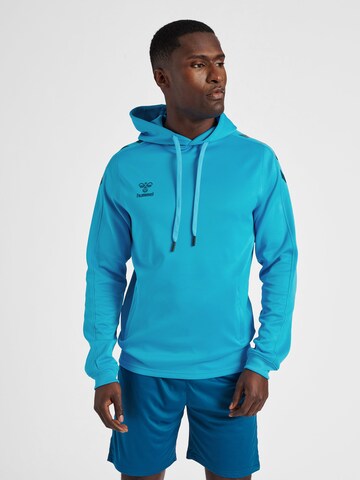 Sweat de sport 'Core' Hummel en bleu : devant