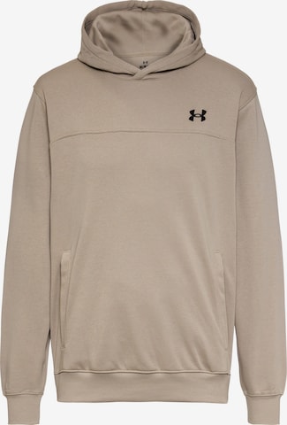 UNDER ARMOUR Sports sweatshirt 'Rival' in Brown: front