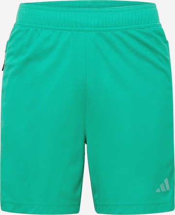 ADIDAS PERFORMANCE Regular Sportbroek 'Workout Base' in Groen: voorkant