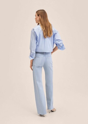 MANGO Wide Leg Jeans 'Nora' in Blau