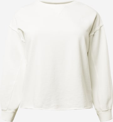 Sweat-shirt River Island Plus en beige : devant