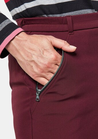 Goldner Regular Weatherproof pants 'CARLA' in Red