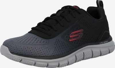 SKECHERS Sneaker 'Track Ripkent' in dunkelgrau / rot / schwarz, Produktansicht