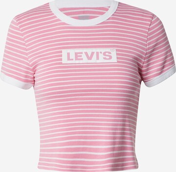 LEVI'S ® T-shirt 'Graphic Mini Ringer' i rosa: framsida