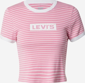 LEVI'S ® Shirt 'Graphic Mini Ringer' in Pink: front