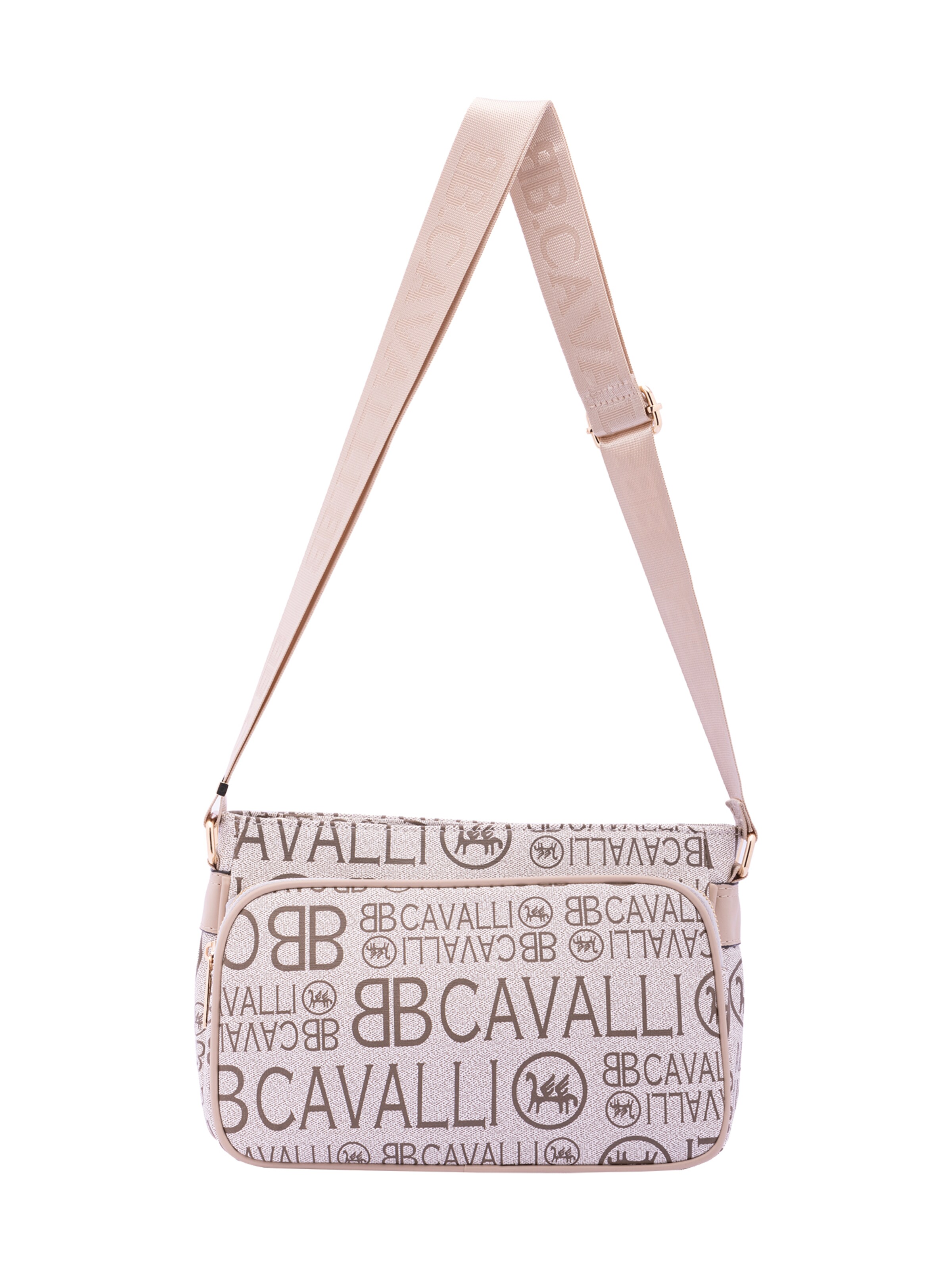 Borsa a tracolla di B. Cavalli in arancione: frontale