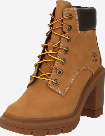 TIMBERLAND Lace-Up Ankle Boots 'Allington' in Brown: front