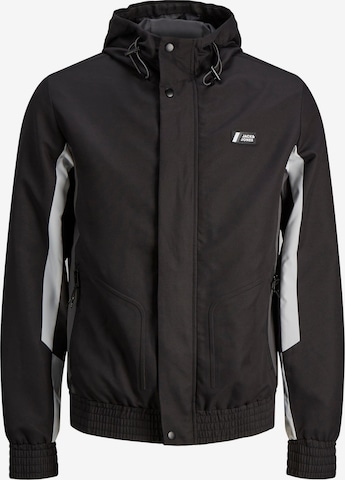 Veste mi-saison 'Jakob' JACK & JONES en noir : devant