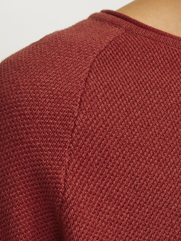 JACK & JONES Klasický střih Svetr 'JJEHILL' – červená
