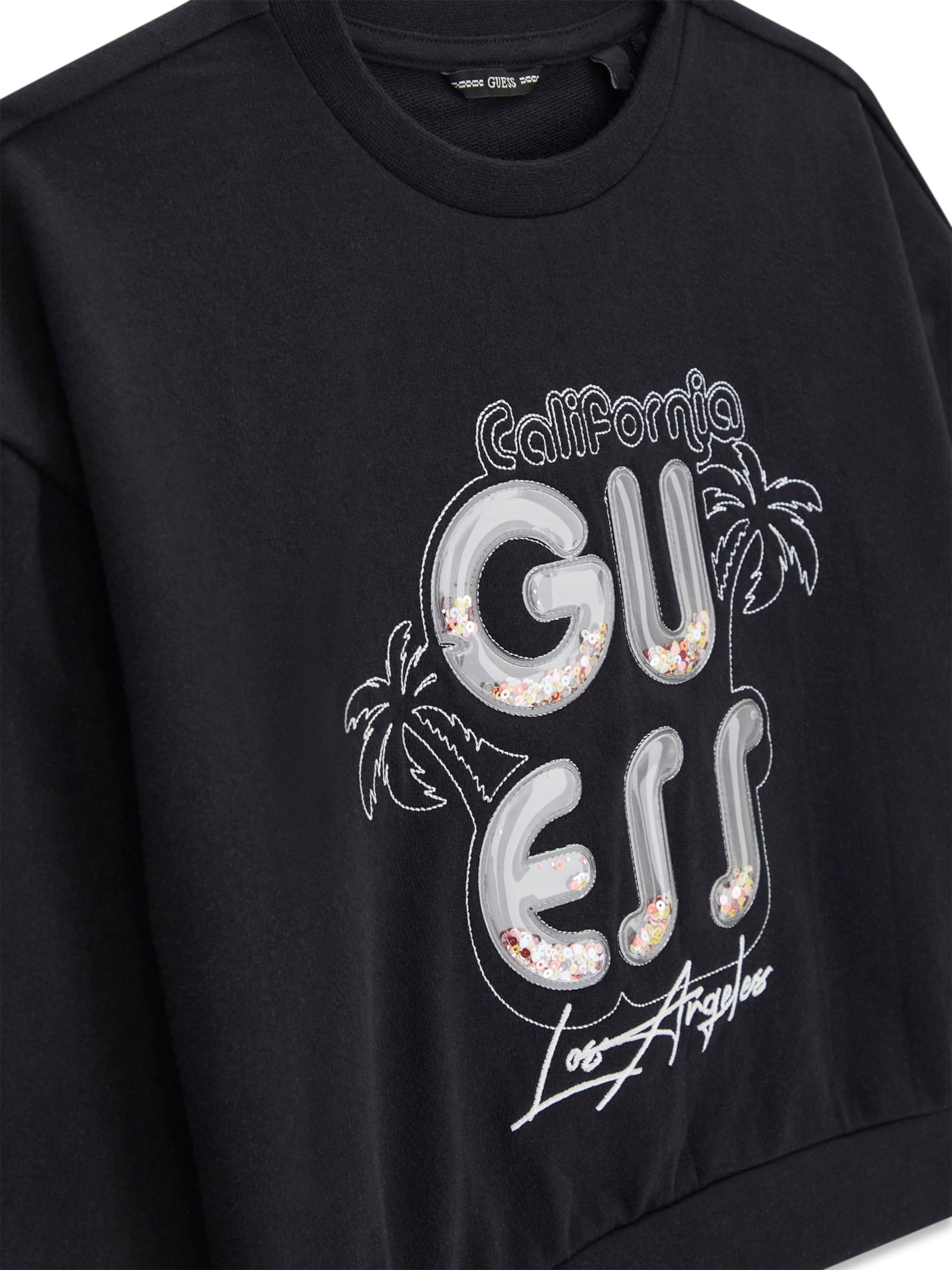 GUESS Majica | črna barva