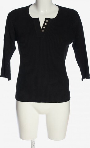 INFINITY V-Ausschnitt-Pullover in L in Black: front