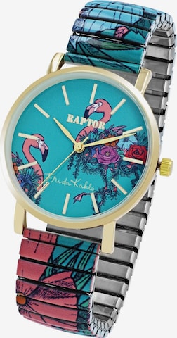 Raptor Analog Watch 'Frida Kahlo Edition, Mineralglas' in Mixed colors: front