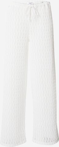 Wide Leg Pantalon 'Lucia' millane en blanc : devant