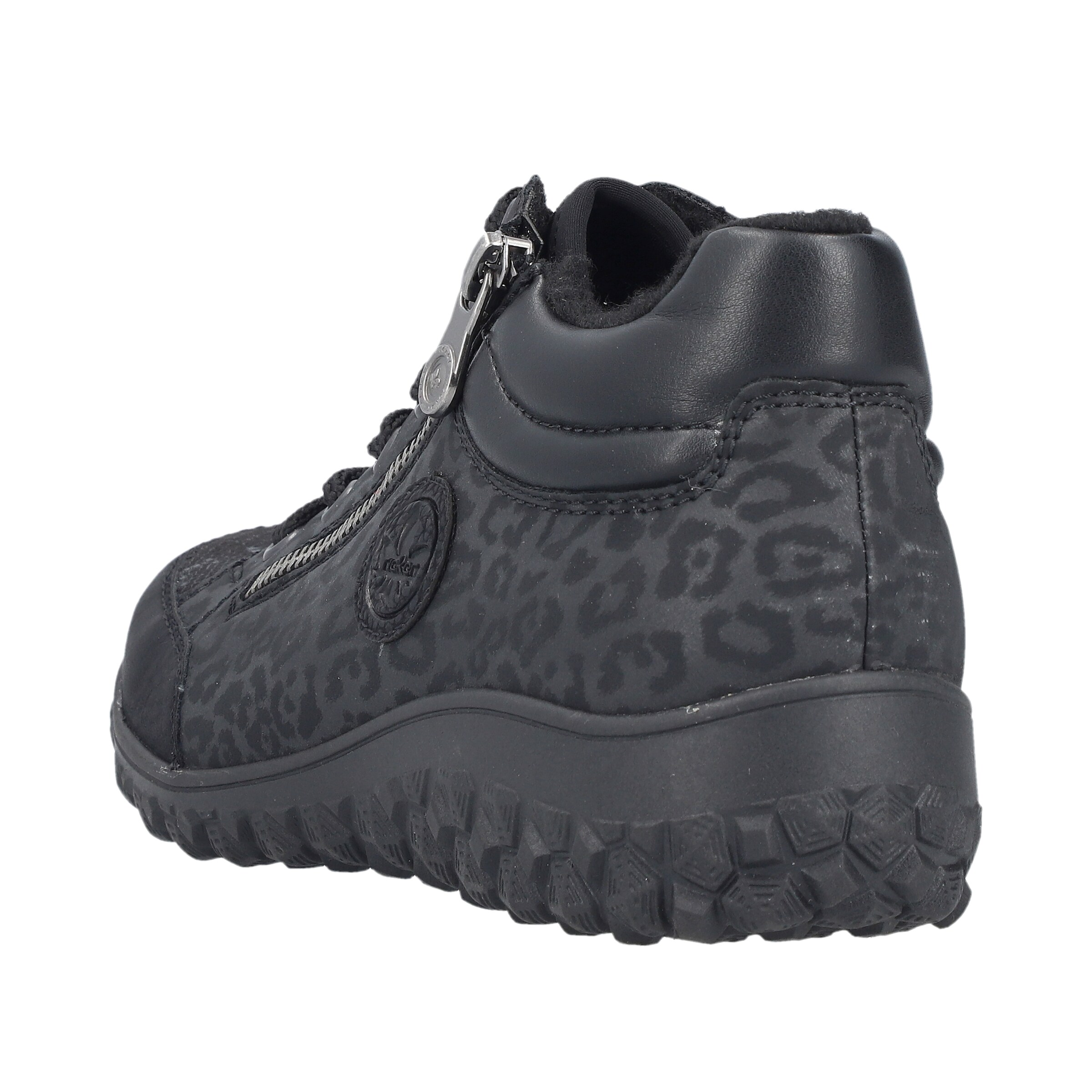Rieker Schnürstiefelette in Schwarz