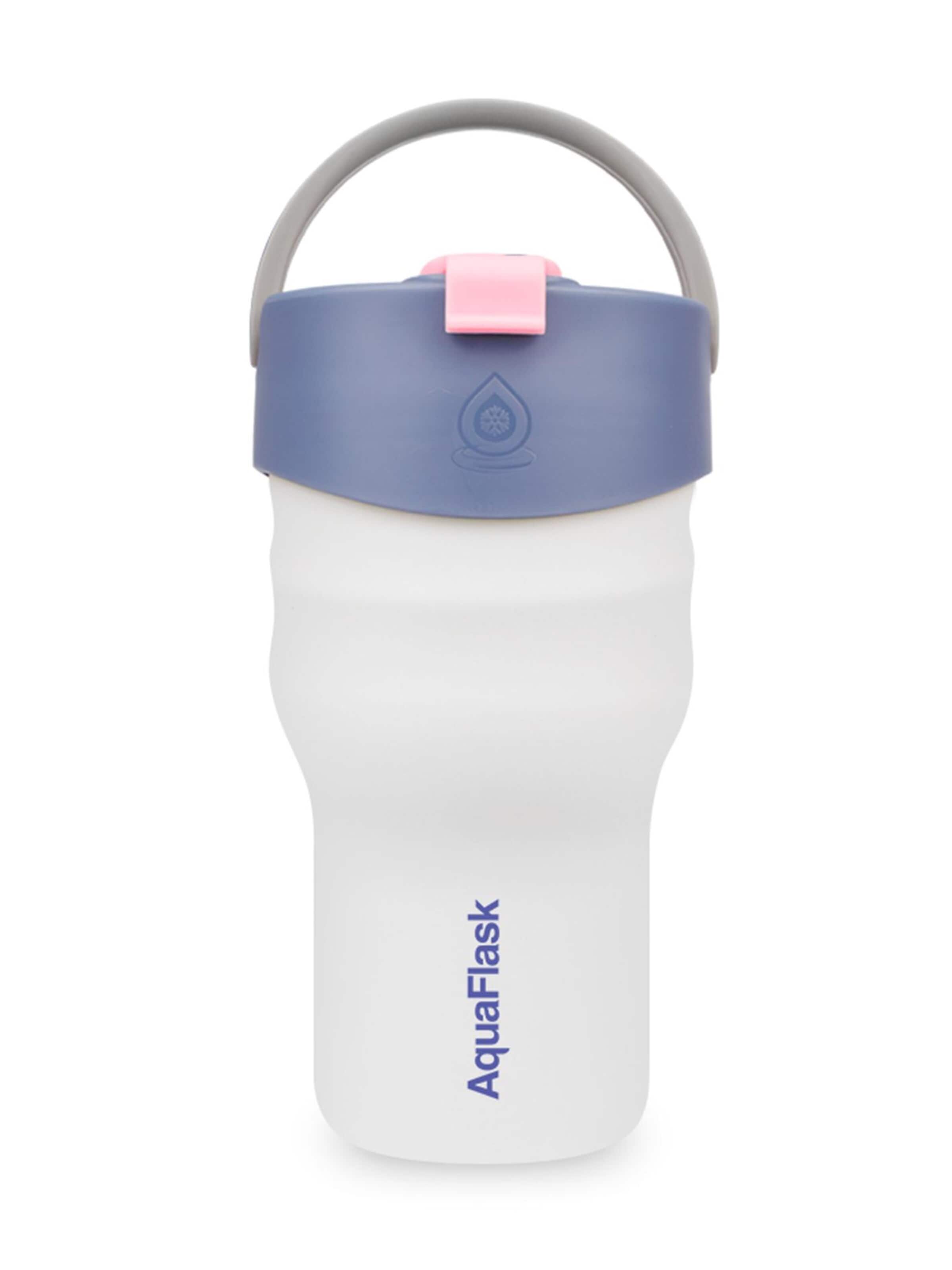 AquaFlask Láhev na vodu 'AquaFlask Termoláhev TUMBLER 591 ml' – bílá: přední strana