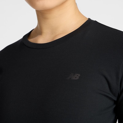 new balance Shirt in de kleur Zwart, Productweergave